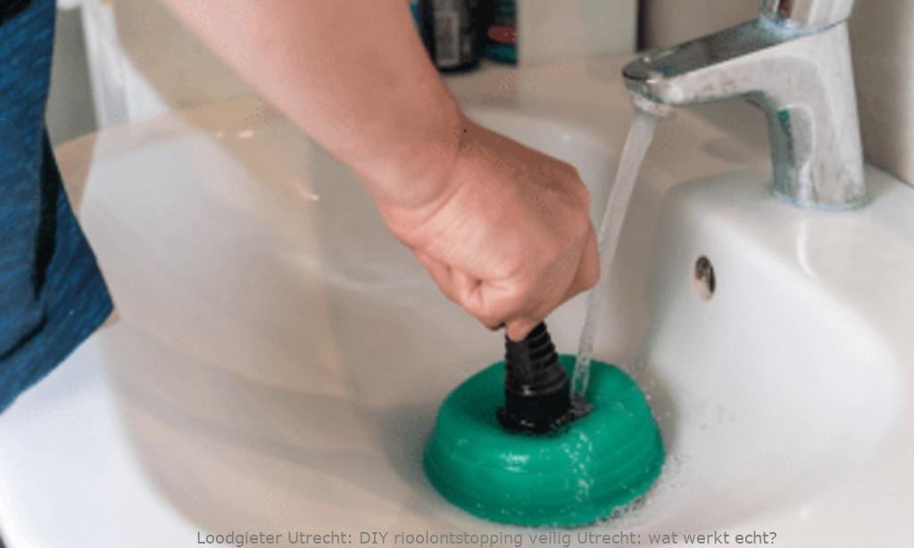 Diy Rioolontstopping Veilig Utrecht